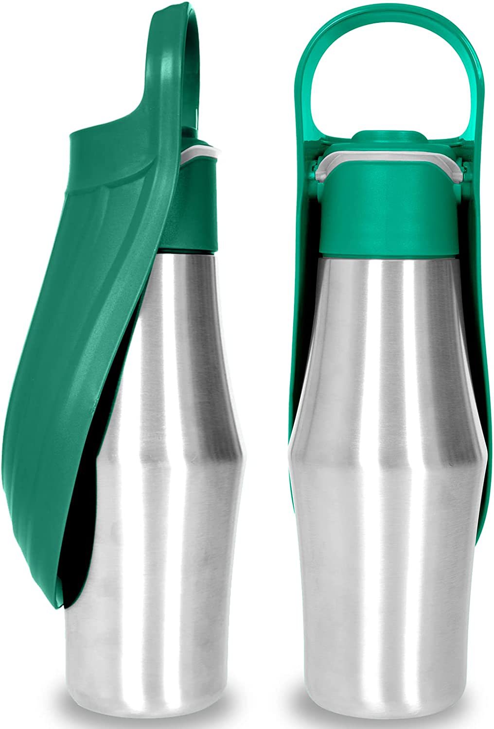 Portable Pet Dog Water Bottle with Soft Silicone Leaf - Outdoor Travel Drinking Dispenser
