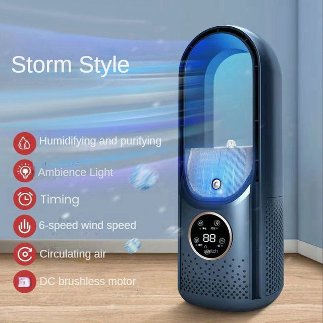 Portable USB Air Cooler Leafless Electric Fan & Humidifier | Lymiu