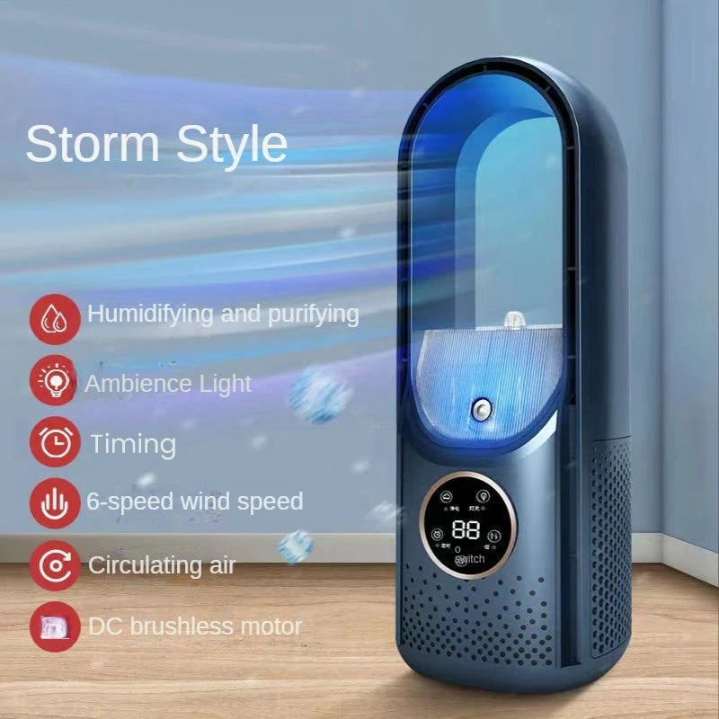 Portable USB Air Cooler Leafless Electric Fan & Humidifier | Lymiu