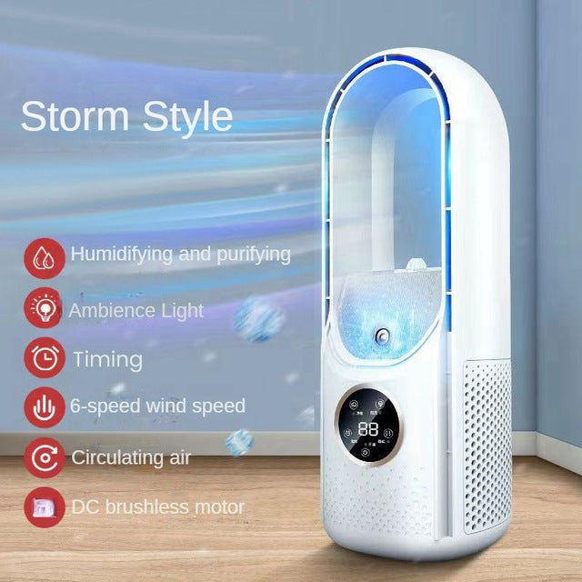 Portable USB Air Cooler Leafless Electric Fan & Humidifier | Lymiu