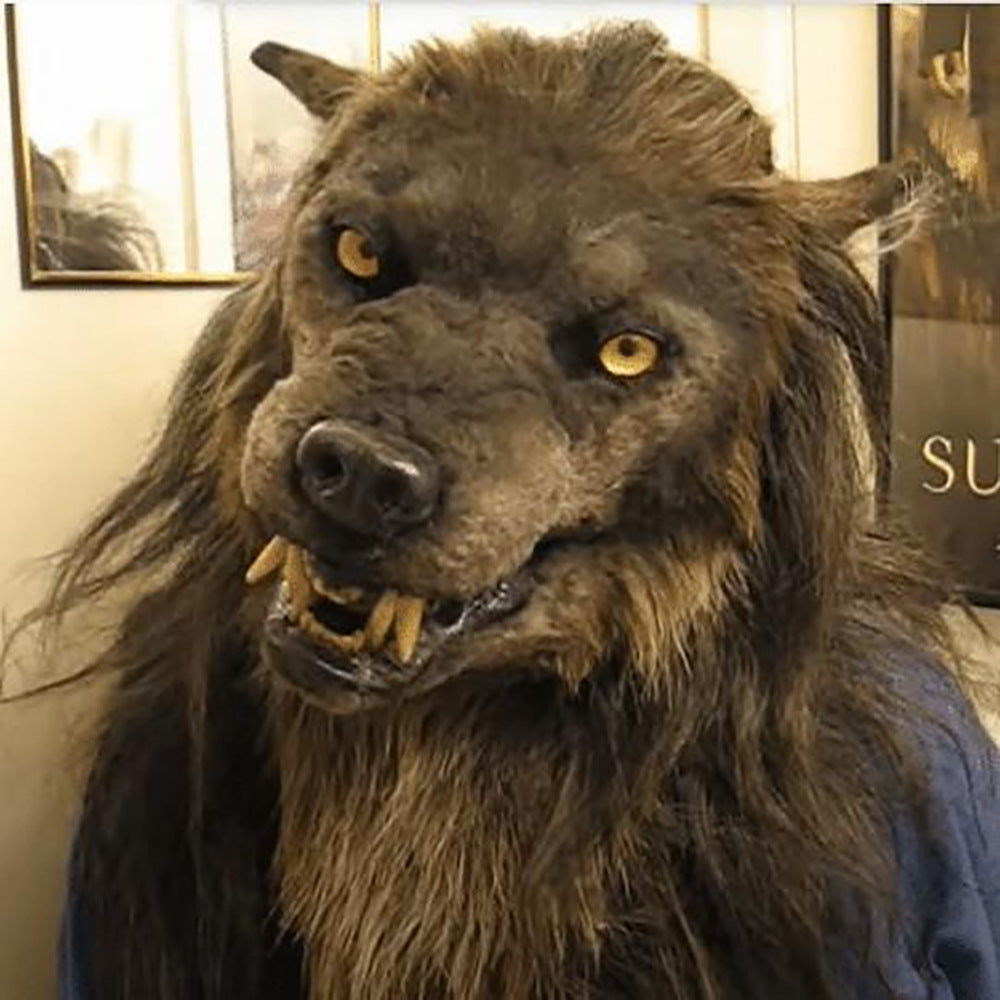 Realistic Latex Wolf Head Mask for Halloween Cosplay | LYMIU