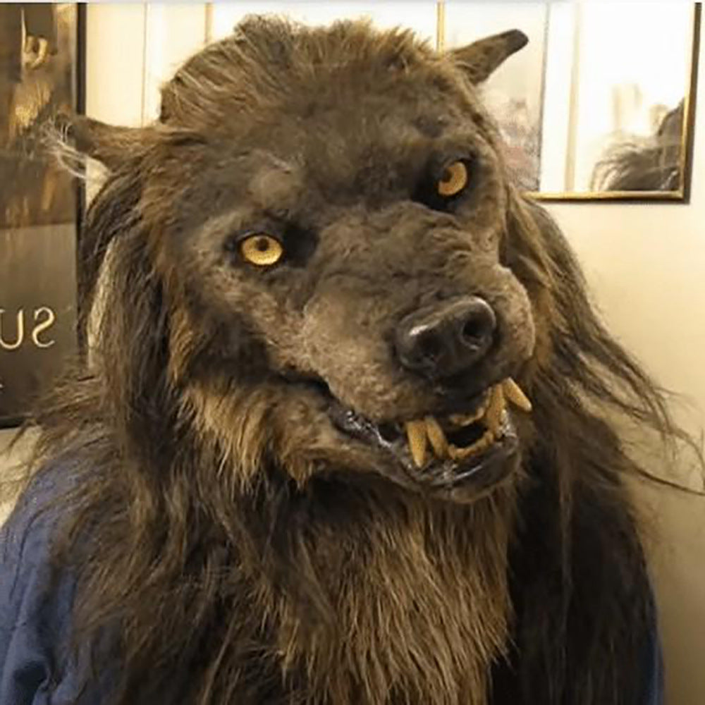 Realistic Latex Wolf Head Mask for Halloween Cosplay | LYMIU