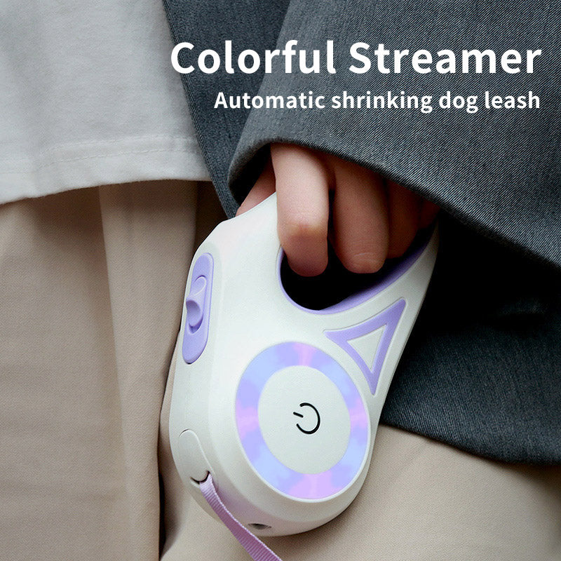 Retractable Dog Leash and Collar Set with Spotlight | LYMIU