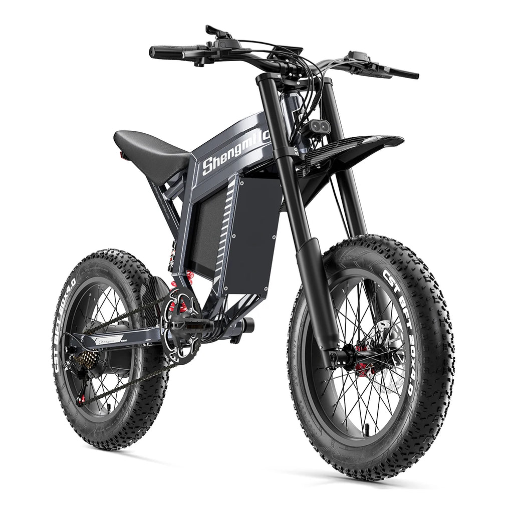 Shengmilo S900 60V30AH Battery electric bicycle,Adult 1500W E-bike Men's E-Mountain ebike , 20" Fat Tire Electric Bike