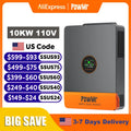 PowMr 10KW Split Phase Inverter 48V 110V 220V Hybrid Solar Inverter Dual MPPT Dual Output Off Grid with MPPT 200A Solar Charger