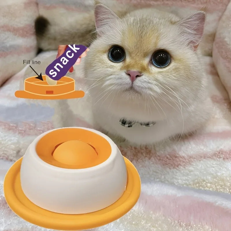 Interactive Pet Lick Mat Yogurt Licking Plate Slow Feeder Dogs Cats Durable Material Promotes Dental Health Mental Stimulation