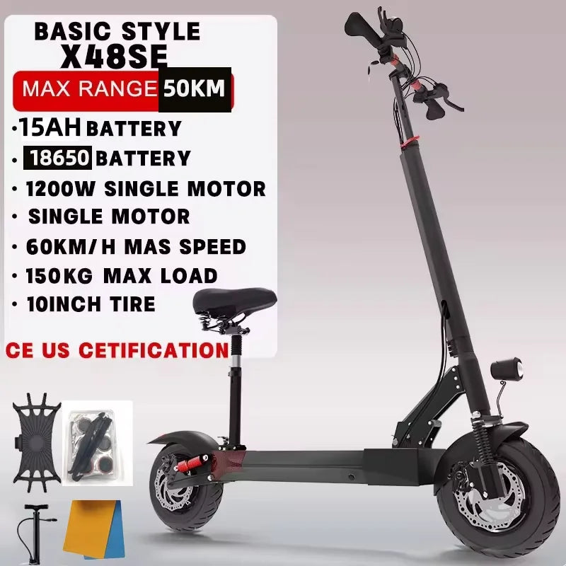 [8 models]10/11 Inch 48V-72V 1000W-6000W Electric Scooter 50-85km/h Fast E Scooter Off Road Electric Kick Scooter Foldable Adult