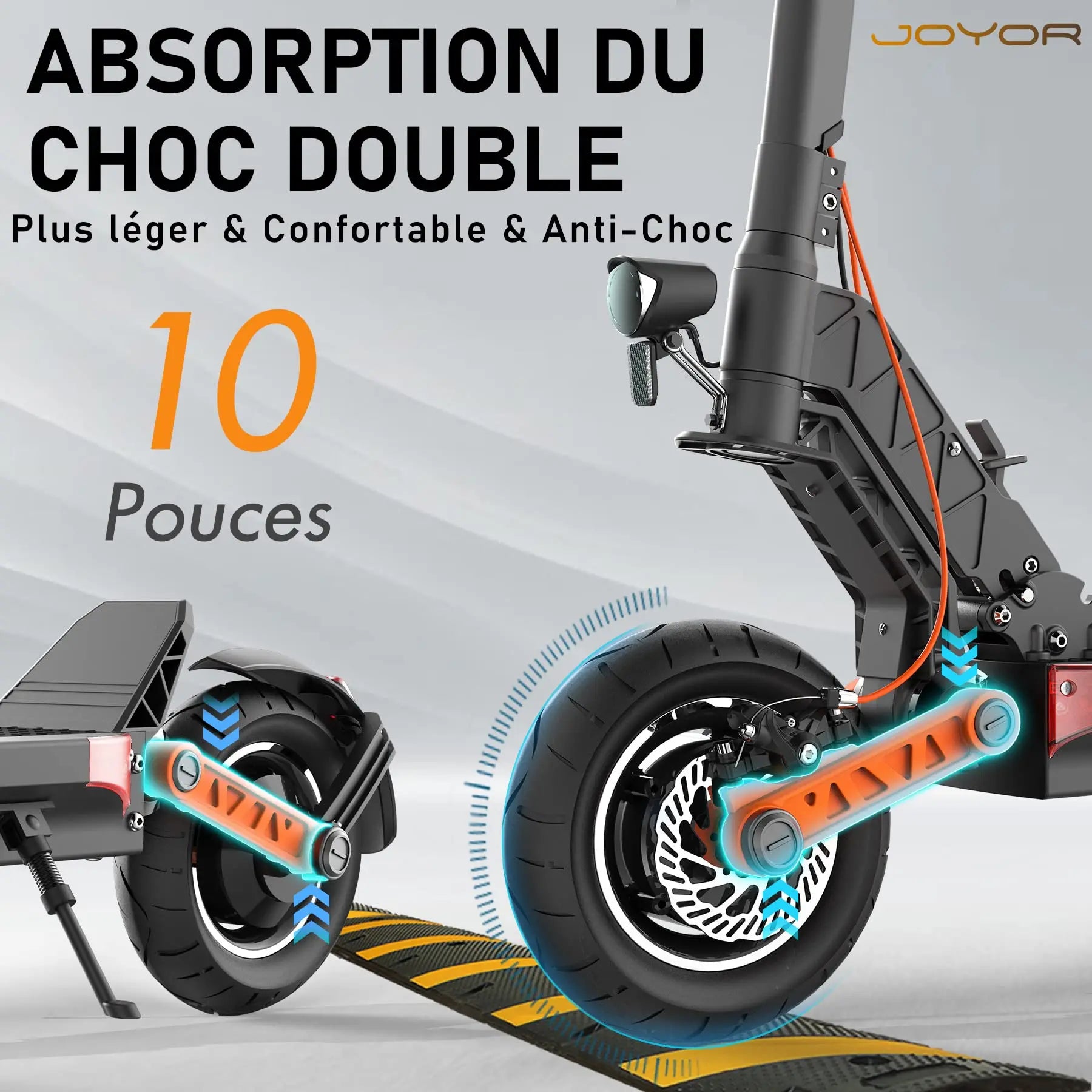 JOYOR S5-Z Electric Scooter 600W 48V 13AH 10 Inch Folding Off-road Sport Electric Scooters 30-45km Range JOYOR S Series EScooter