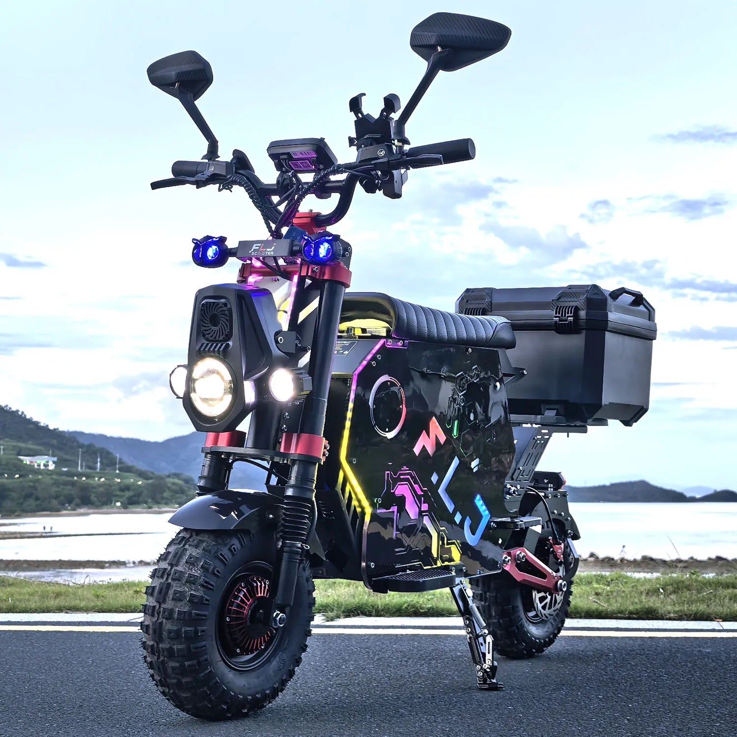 FLJ F14 High-Speed E-Scooter with Removable Battery & NFC