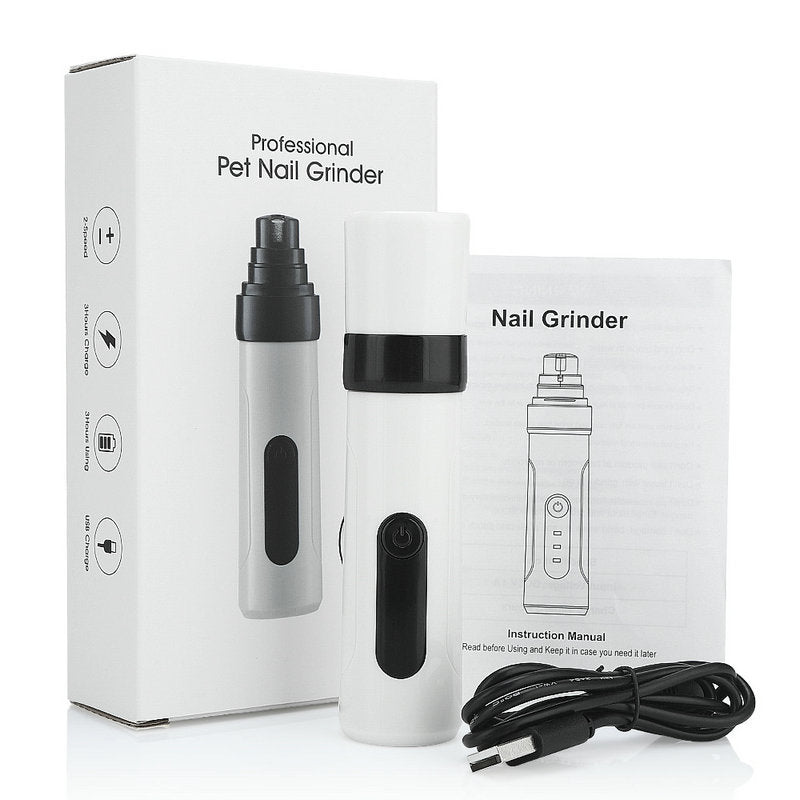 Second Gear Pet Nail Sharpener - Low Noise Electric Dog & Cat Nail Grinder | LYMIU