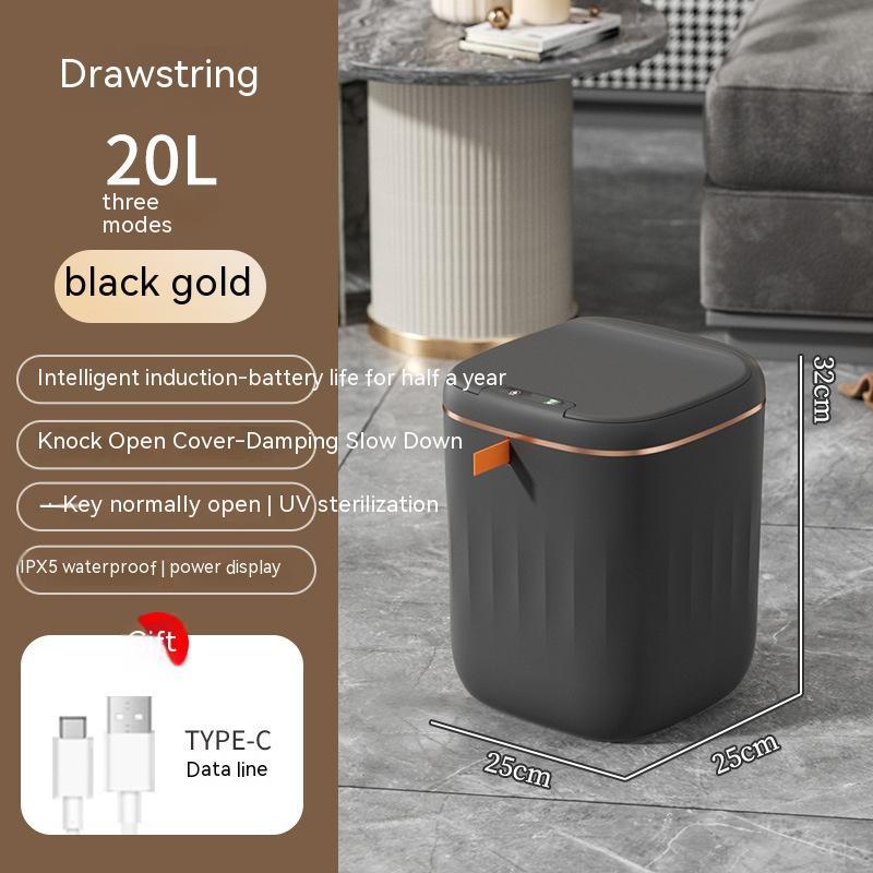 Smart Sensor Trash Can with Lid - Automatic Touchless Dustbin for Home & Office