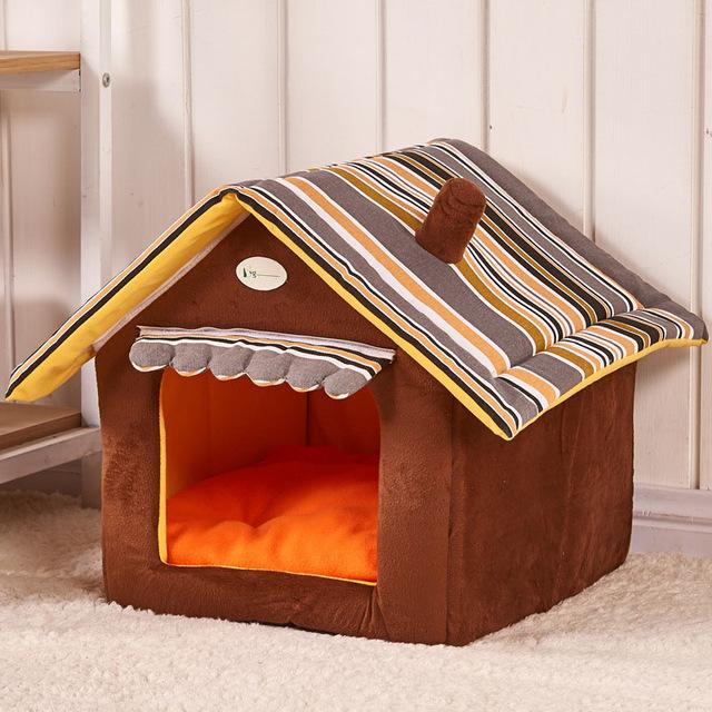 Striped Removable Cover Dog House & Pet Bed | Lymiu