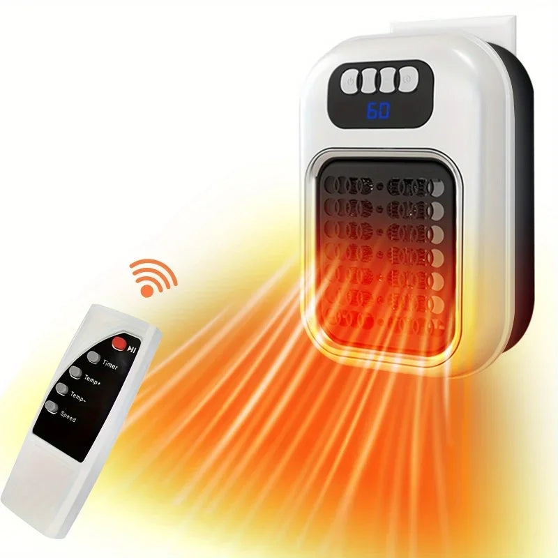 Wall Mounted Portable Small Electric Heater with Remote & Thermostat | LYMIU