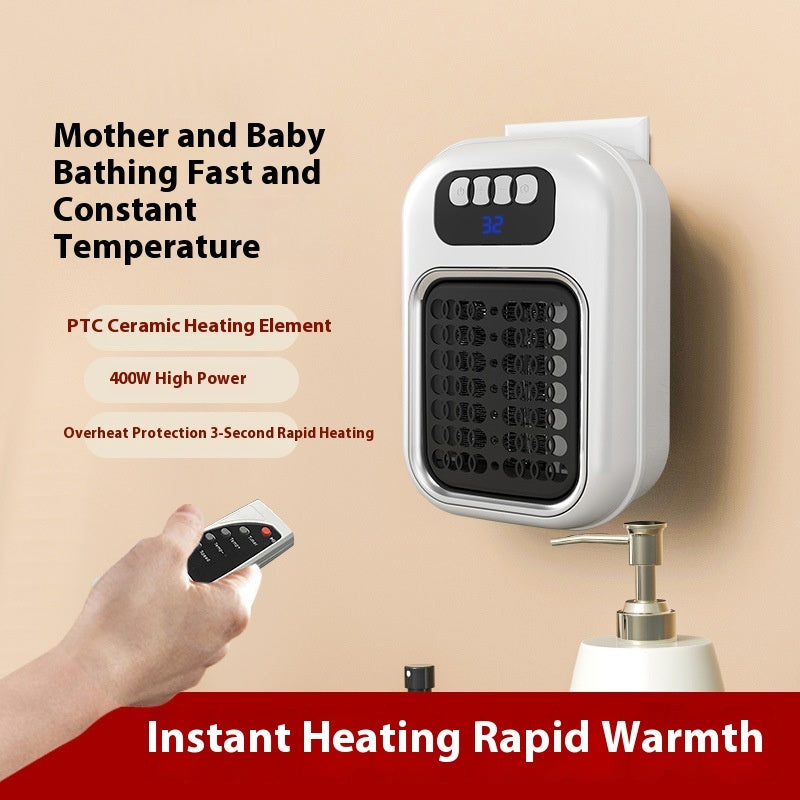 Wall Mounted Portable Small Electric Heater with Remote & Thermostat | LYMIU
