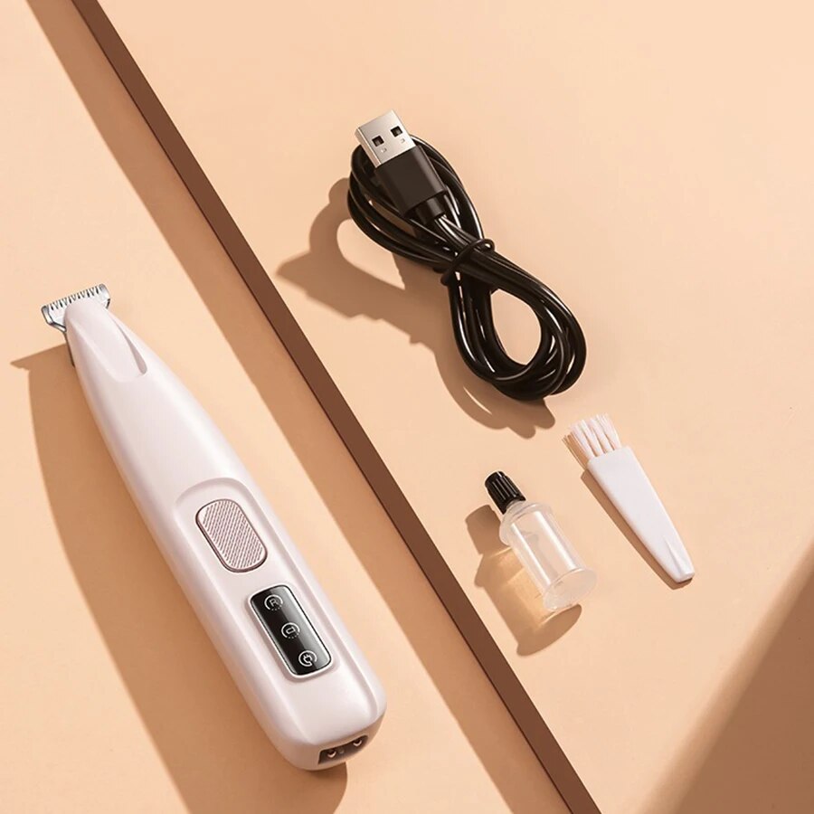 Waterproof Dog Paw Trimmer with LED Light & Display - 18mm Wide Blade | LYMIU