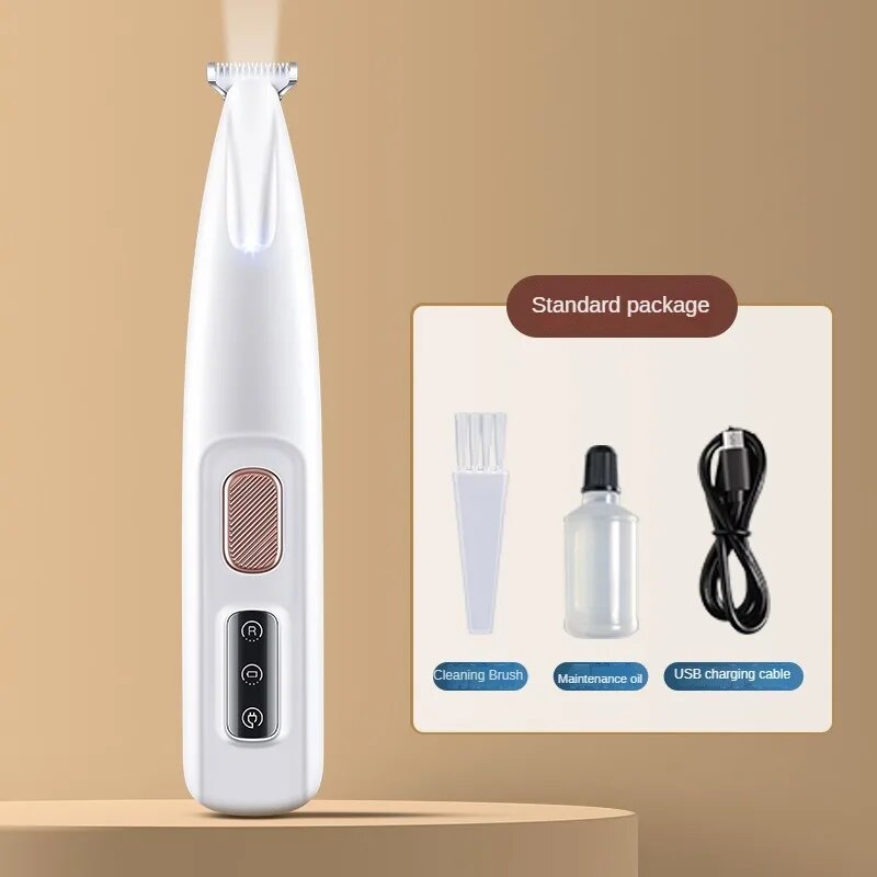 Waterproof Dog Paw Trimmer with LED Light & Display - 18mm Wide Blade | LYMIU