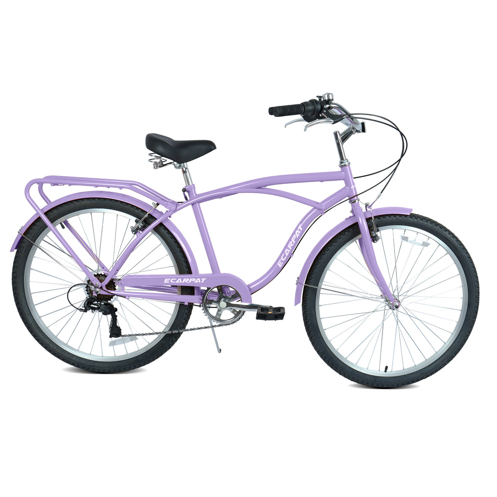 A26265B 26-Inch 7-Speed Beach Cruiser Bike, Unisex-lymiu