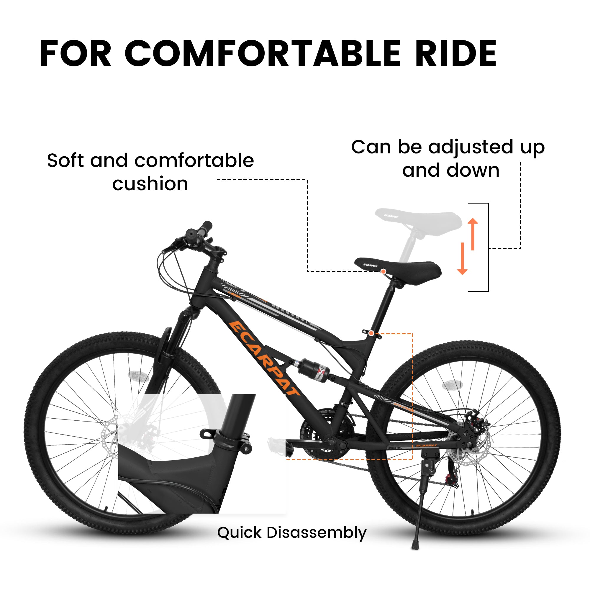 A26207 26-Inch Full-Suspension 21-Speed Mountain Bike, Unisex-lymiu