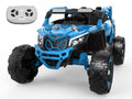 24V 400W Kids Ride-On UTV Car with Remote Control, Blue, lymiu