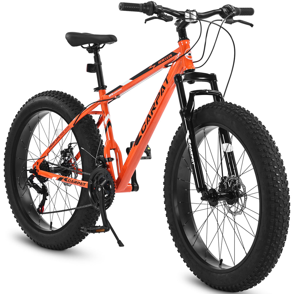 S26109 26-Inch 21-Speed Fat Tire Mountain Bike-lymiu