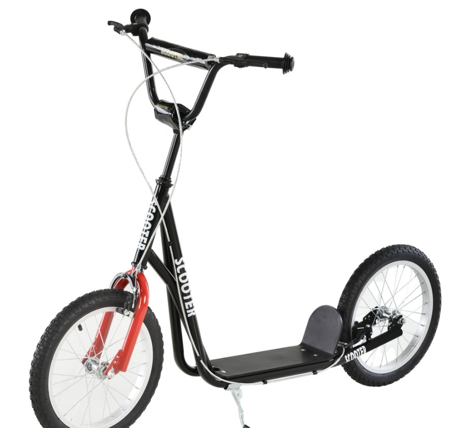 Kids Kick Scooter (Black) – Dual Rear Brakes & Adjustable Handlebar-lymiu