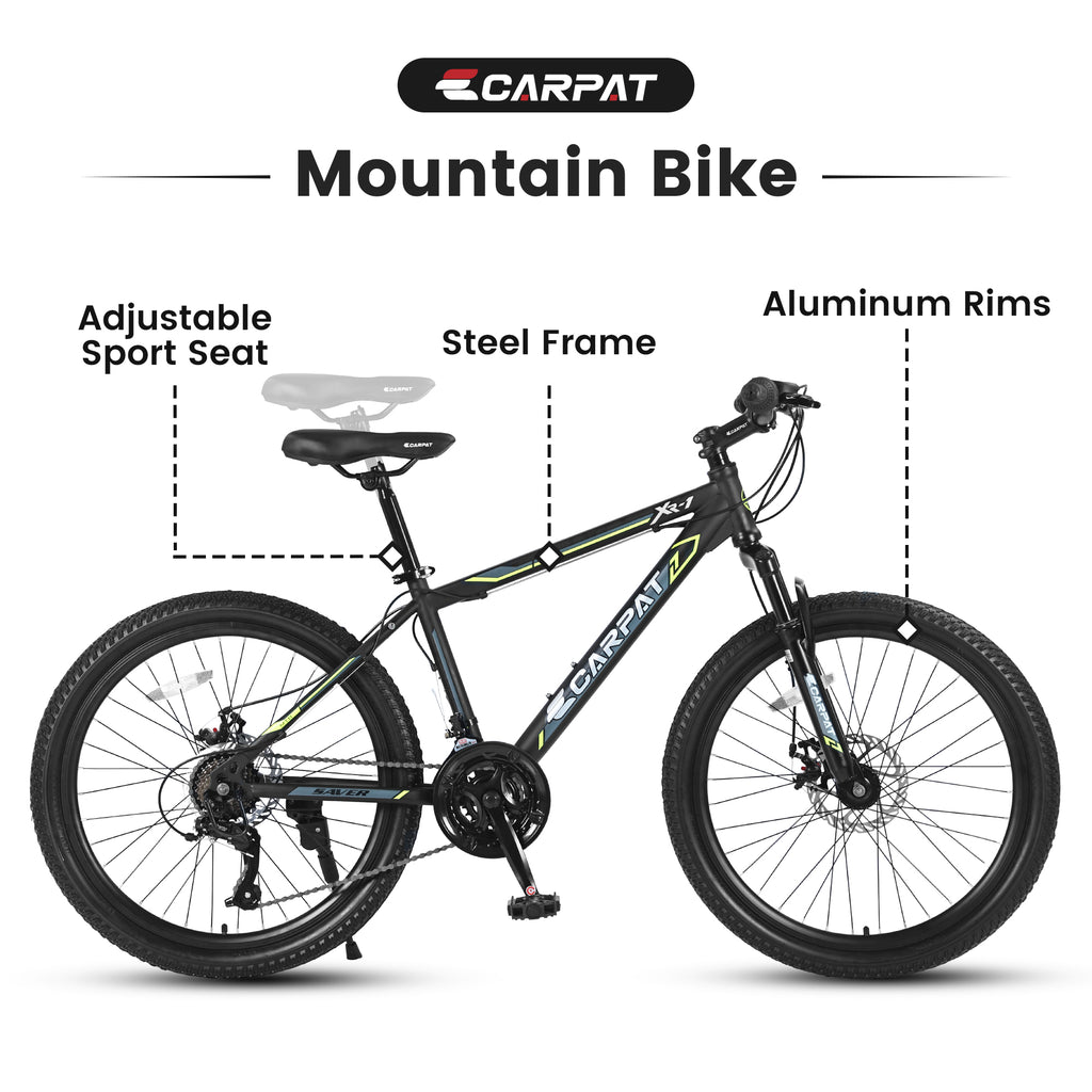 A26207 26-Inch Full-Suspension 21-Speed Mountain Bike, Unisex.lymiu