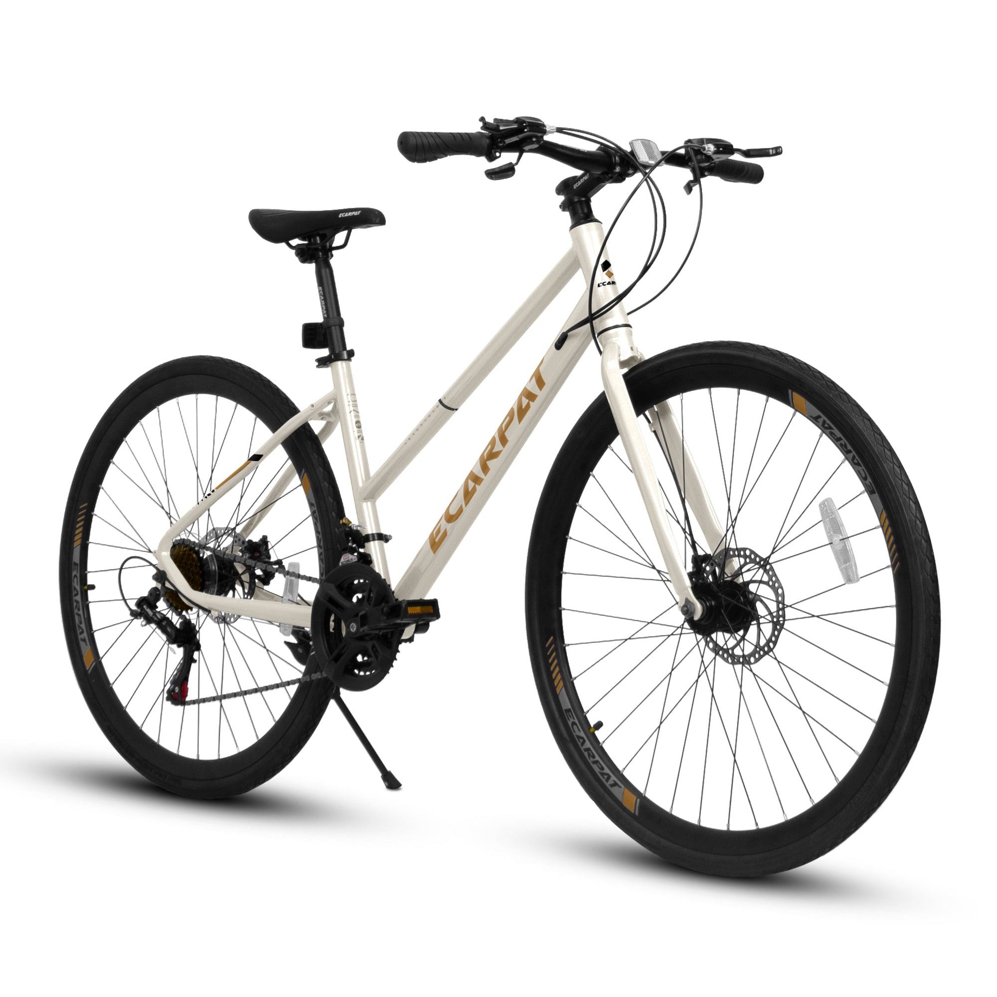 Commuter Road Bike 700C – 21-Speed Hybrid Bicycle for Urban Travel-lymiu