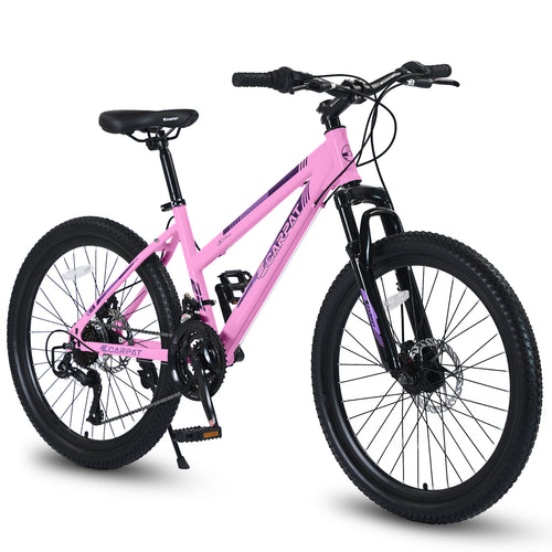 24-Inch 21-Speed Women's Mountain Bike, Dual Disc Brake-lymiu
