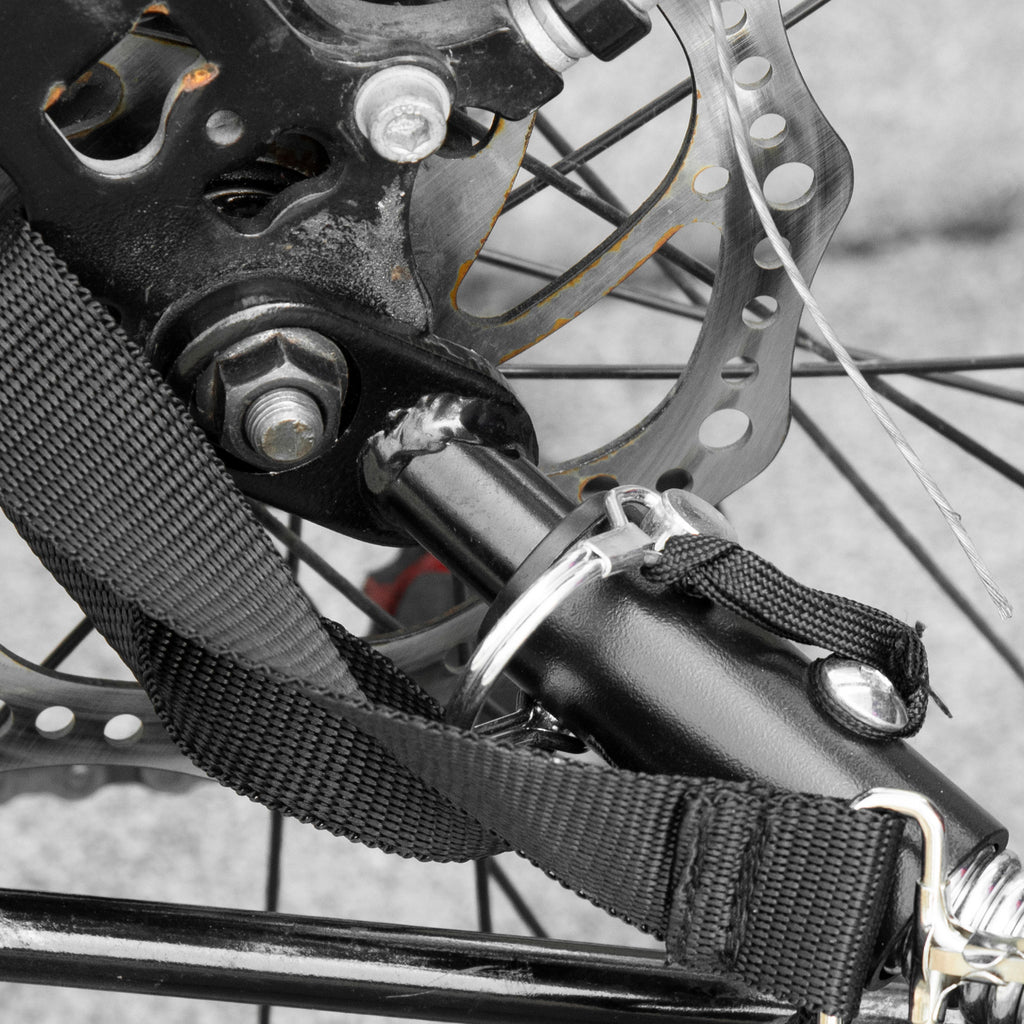 Steel Type 'B' Bicycle Trailer Hitch | Durable Powder-Coated Cargo & Pet Trailer Coupler (Black)-lymiu