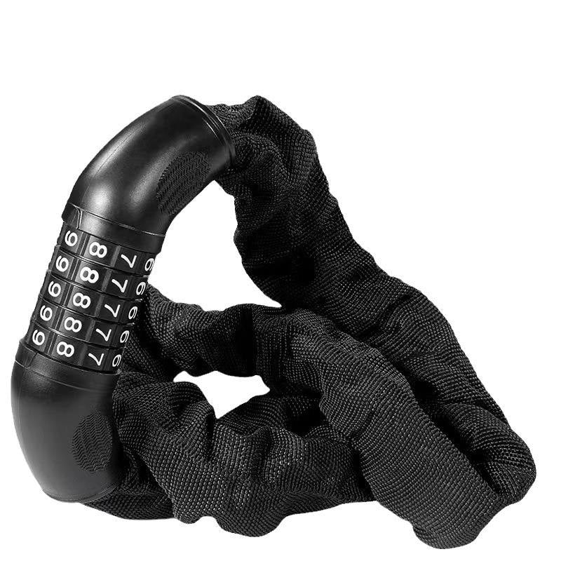 Heavy-Duty 5-Digit Combination Bike Chain Lock | Resettable Anti-Theft Security Lock for E-Bikes, Motorcycles & Scooters-lymiu