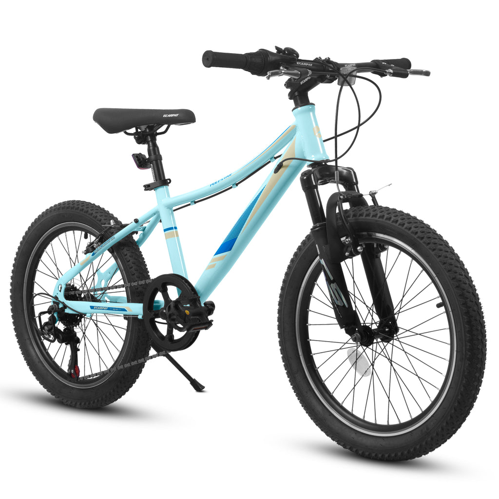20-Inch Kids Mountain Bike – 7-Speed Bicycle with Front Suspension & V-Brakes-lymiu