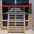 Hemlock Wood Round Stick Sauna Backrest | Ergonomic Wooden Back Support for Sauna & Spa-lymiu
