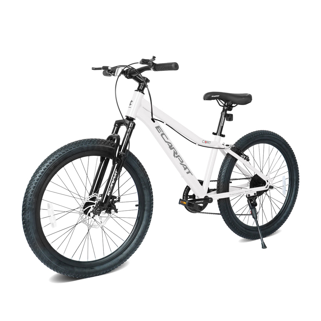 24-Inch Kids Mountain Bike, 7-Speed, Steel Frame, Dual Brakes-lymiu