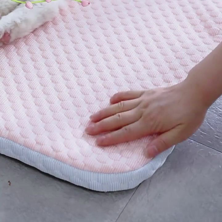 Breathable Cooling Pet Sleeping Mat - Soft Non-Slip Summer Dog Bed & Cat Kennel
