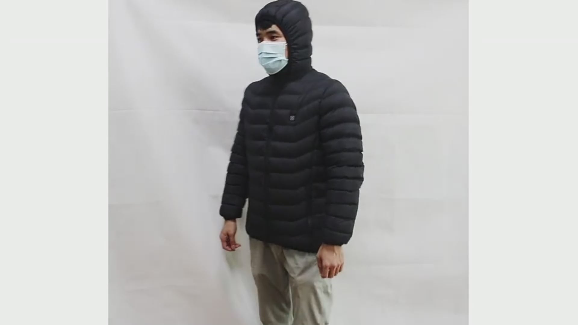 Men's Heated Puffer Jacket with 9 Heating Zones - Electric Insulated Hooded Coat-lymiu