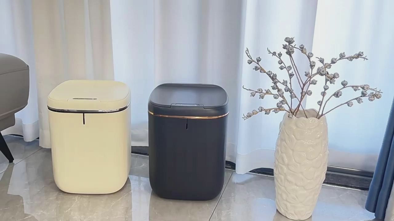 Smart Sensor Trash Can with Lid - Automatic Touchless Dustbin for Home & Office
