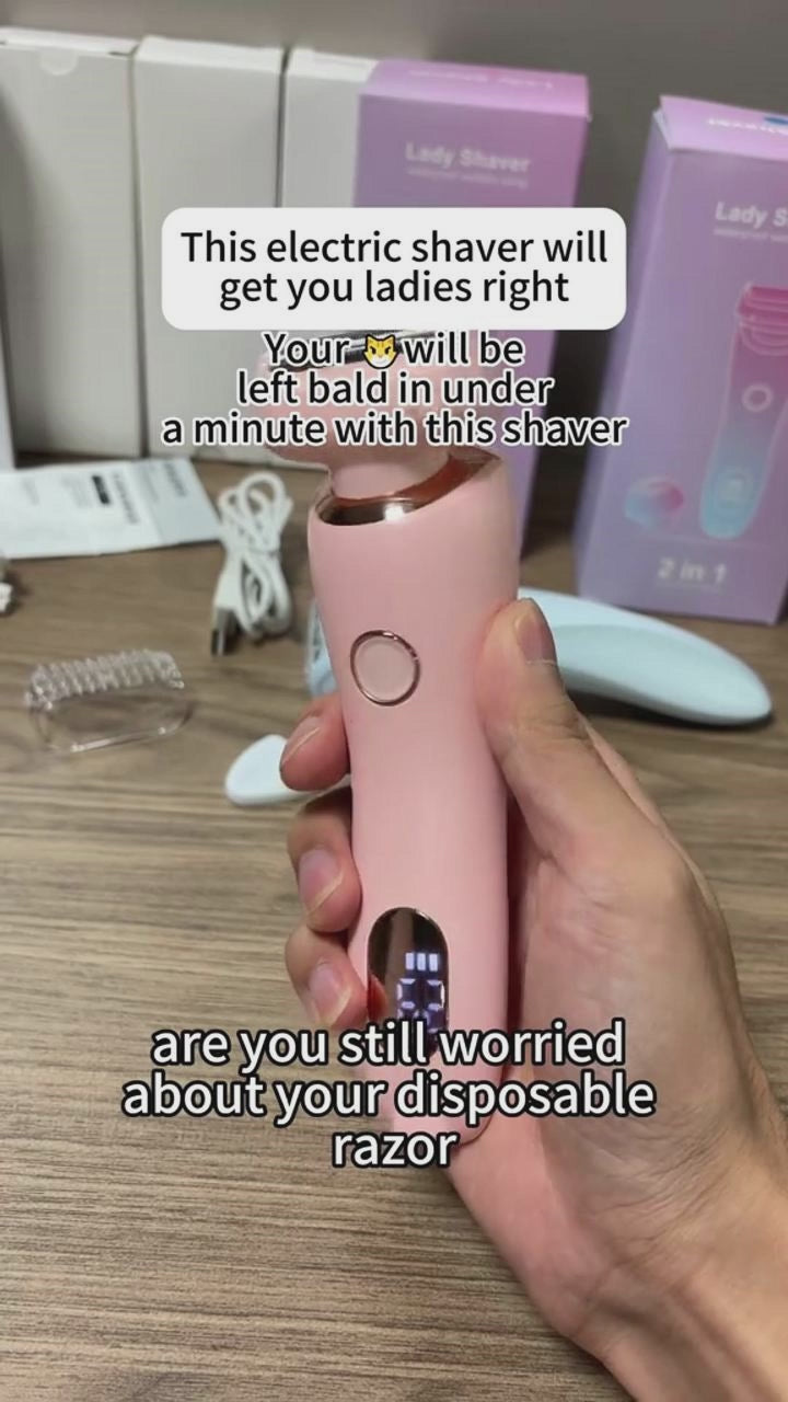 2-in-1 USB Rechargeable Hair Removal Epilator & Body Shaver for Women