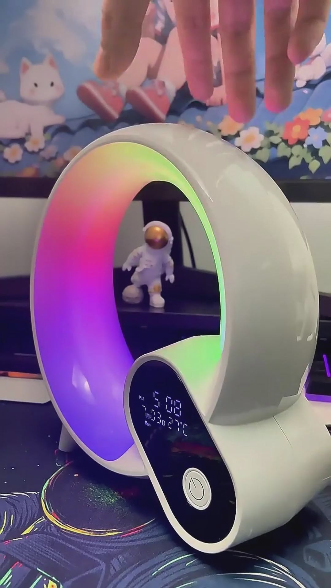 Creative Q Light Analog Sunrise Digital Display Alarm Clock & Bluetooth Audio | Lymiu