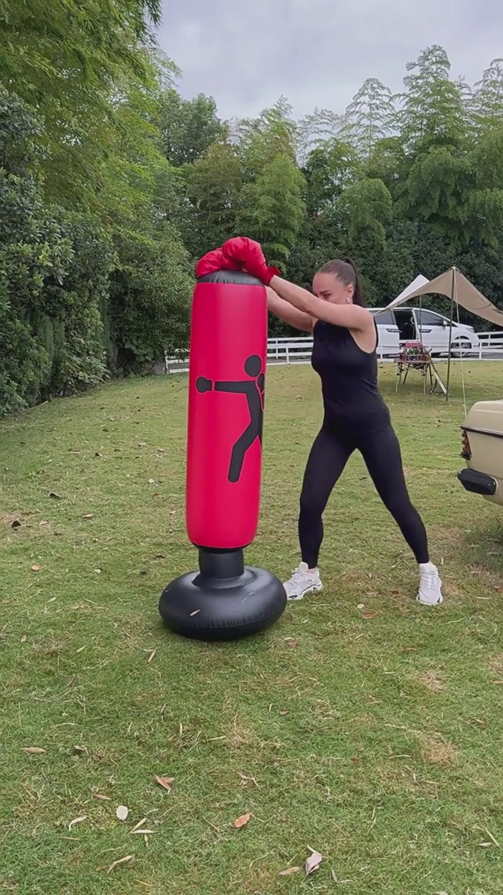 Inflatable Free-Standing Boxing Column & Vertical Punching Bag for Fitness | Lymiu