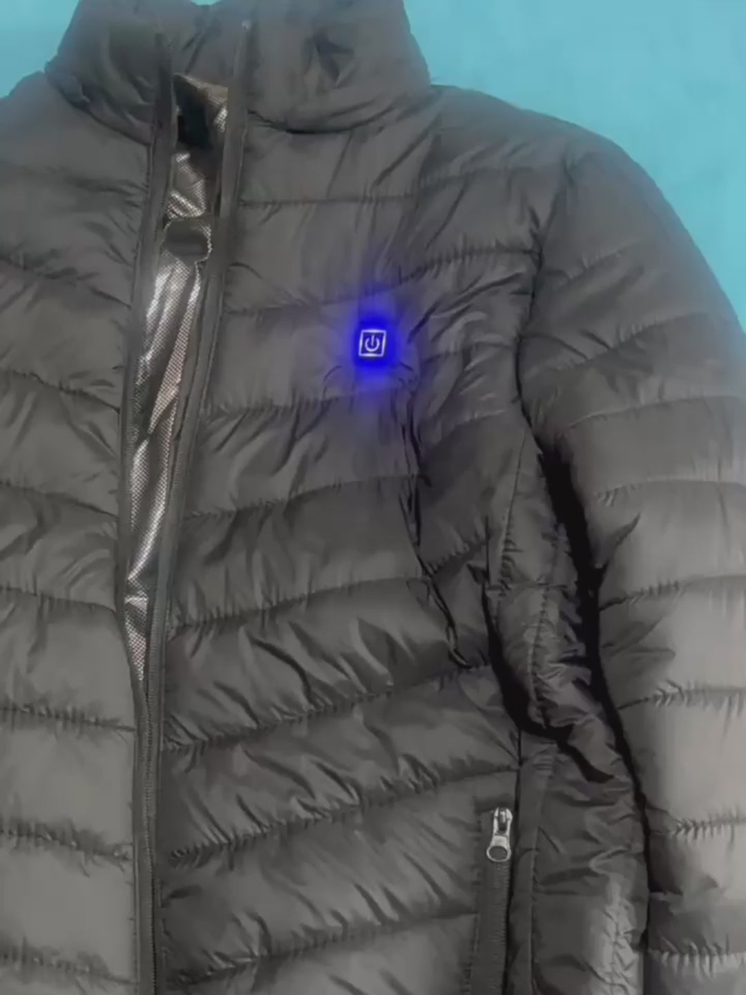 Men's Heated Puffer Jacket with 9 Heating Zones - Electric Insulated Hooded Coat-lymiu