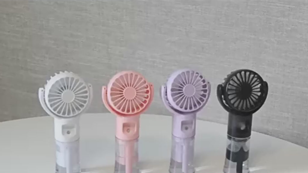 Portable Handheld Spray Fan & 4-Speed Water Mist Cooling Fan | Lymiu