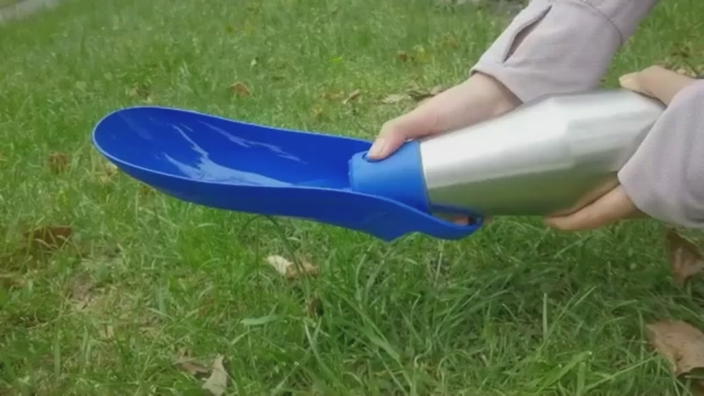 Portable Pet Dog Water Bottle with Soft Silicone Leaf - Outdoor Travel Drinking Dispenser